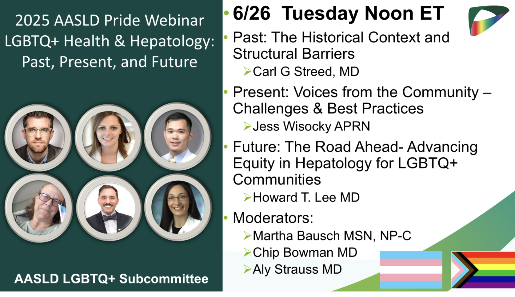 Pride Webinar LGBTQ+ Health and Hepatology: Past, Present, and Future (ondemand)